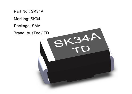 Elektronik Bileşenler SMD Schottky Bariyer Diyot 3.0a 40V SS34A SK34A Diyot SMA